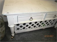 Storage table with built in compartments