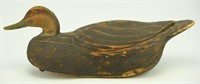 Lot #166 Carved Black duck in Ward Brother’s
