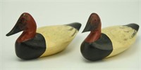 Lot #156 Pr of Miniature carved Canvasback
