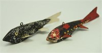 Lot #161 (2) Folk art fish decoys by Henry Ma