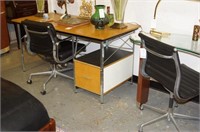 Eames Designed Desk & Chairs by Herman Miller