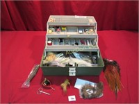 Tackle Box w/ Fly Tying Tools, Materials & Flies