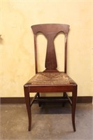 Wood Frame Rush Seat Chair