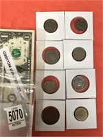 Lot of miscellaneous US and foreign coins