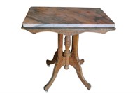 Antique Victorian Marble Top Table