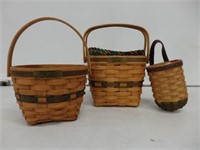 3 Christmas baskets