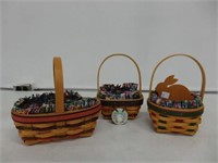 3 Easter baskets