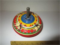 Early toy spin top - Made in USA