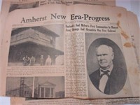 Newspaper on First Depot at Monroe History on the