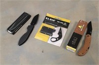 (3) Ka-Bar Knives Including 1478 TDI, 3073 Folding