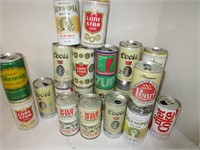 Collection of old cans