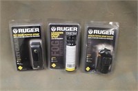 (3) Ruger Pepper Spray, Assorted Sizes