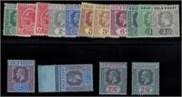Gold Coast Stamps ##69-77 Mint HR F/VF CV $350