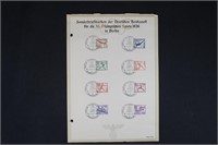 Germany Stamps #B82-B89 Used