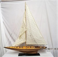 Hand crafted sailing boat 40 X 46"H