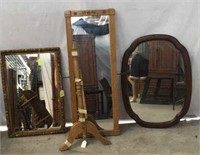 Wooden Framed Floor & Wall Mirrors T