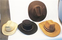Grouping of Women's & Men's Cowboy Hats
