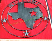 Welcome Texas Large Metal Art