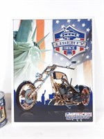 Affiche en métal American Chopper Liberty Bike