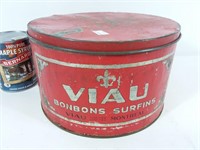 Boîte de bonbons Viau vintage