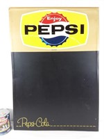 Affiche en métal, avec tableau, Pepsi-Cola vintage