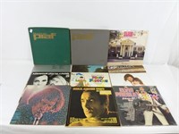 12 vinyles: Aznavour, Beatles, Ferland, etc