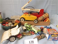 Structo Fire Engine, Buddy L Car, Misc. Toys