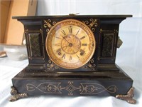 Ansonia Clock w/ Key & Pendulum