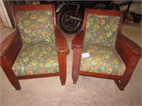 Antique Wood Rocker & Chair