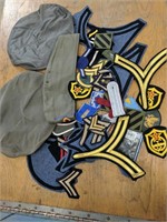 Lot Of Military Caps & Patches