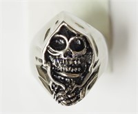 Stainless Steel Men's Grim Reaper Ring