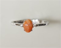 Sterling Silver Mexican Fire Opal Ring
