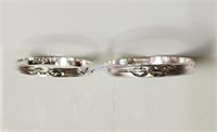Two Matching Sterling Silver Rings