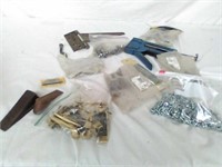Group of hinges, drawer pulls, & other hardware &