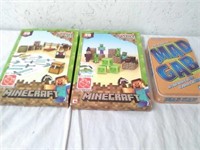 2 new Minecraft paper craft kits & new Mad Gab