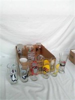 Collectible Looney Toons glasses & others