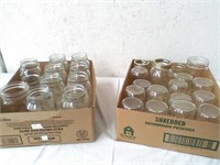 Group of canning jars quarts & pints