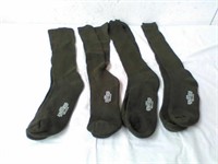4 new military green long socks size L