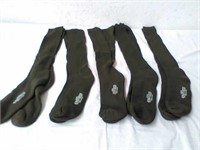 5 new military green long socks size L