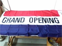 New "Grand Opening" flag approx 5'x3'