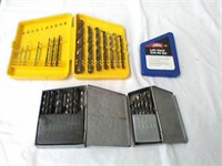 4 drill bits sets - 1 is a left-handed set