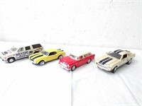 4 collector model cars - all are metal