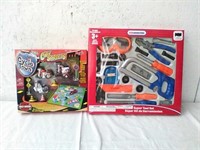 2 new toy sets - Harley Davidson cycle town &