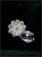 Decorative bowl & cotton ball holder