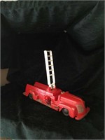 Vintage red  toy fire truck