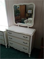 3 drawer dresser and mirror approx size is