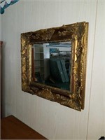 Beautiful gold guilded mirror approx size is