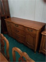 Bernhardt hutch 5 drawers and 2 doors approx size