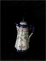Beautiful oriental style porcelain teapot