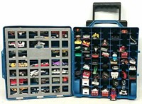 (70+) Hot Wheels Cars in Rolling Suitcase